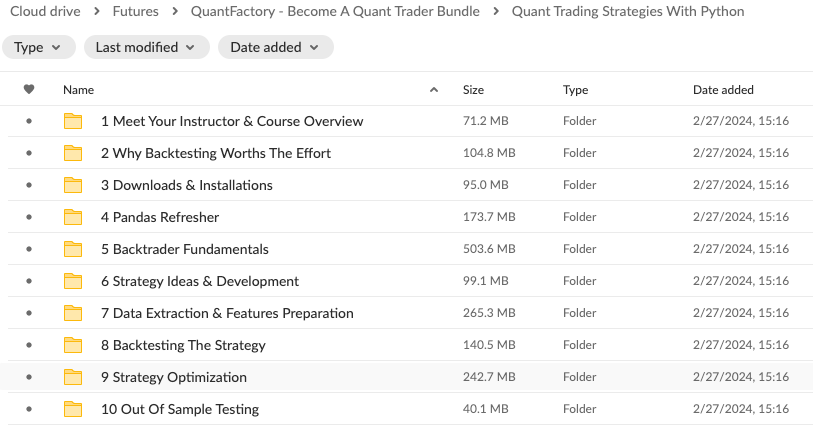 QuantFactory course free download