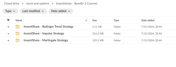 Investishare – Bundle 3 Courses